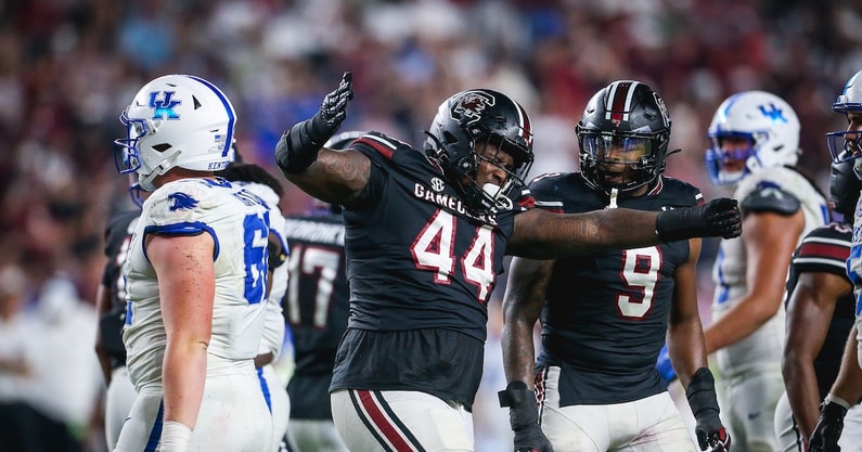 South Carolina celebrates against Kentucky (Photo: Katie Dugan | GamecockCentral.com)