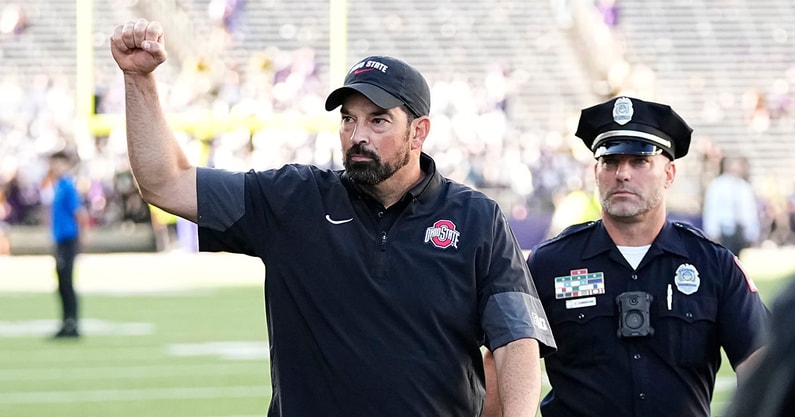 Ryan Day by © Adam Cairns/Columbus Dispatch / USA TODAY NETWORK via Imagn Images