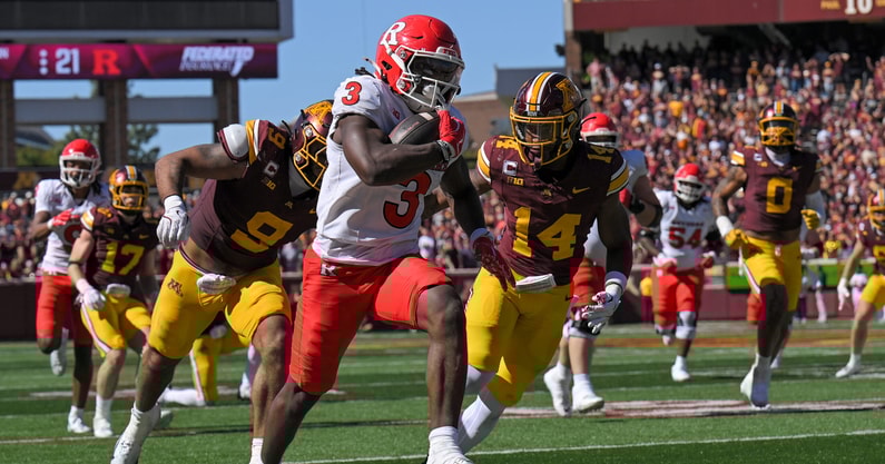 Rutgers football running back Antwan Raymond