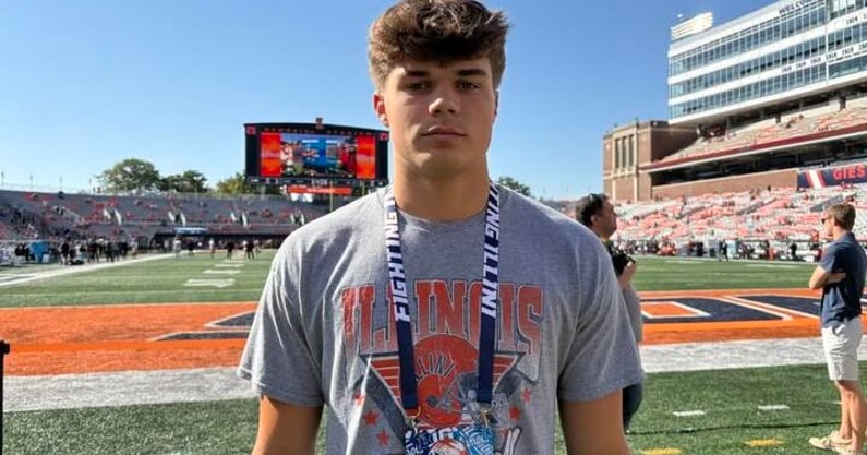 TE Jack Brown Illinois visit