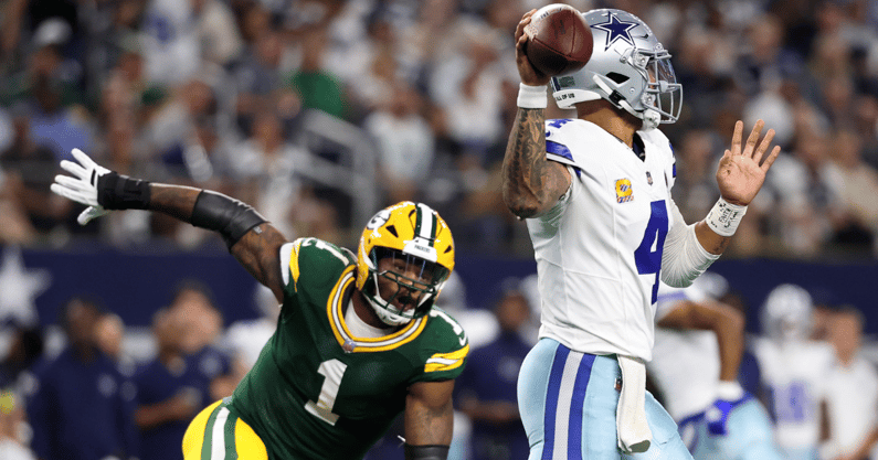 Packers OLB Micah Parsons, Cowboys QB Dak Prescott