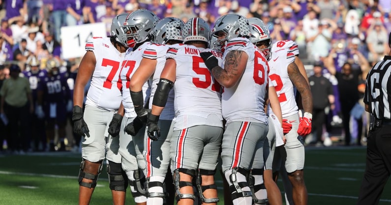 Ohio State's offensive line by Birm -- Lettermen Row --