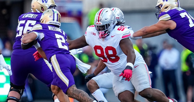 Kayden McDonald by © Adam Cairns/Columbus Dispatch / USA TODAY NETWORK via Imagn Images