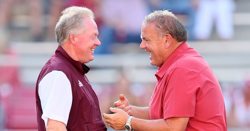 Bobby Petrino Sam Pittman Arkansas head coach
