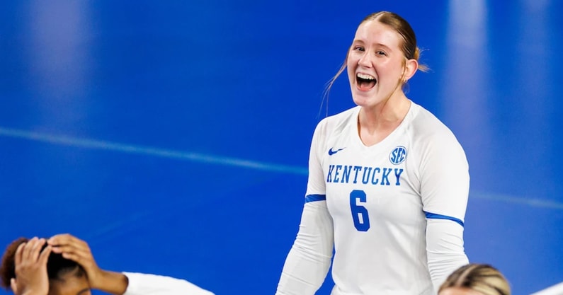 Kentucky volleyball freshman setter Kassie O'Brien - Marissa Gilchrist, UK Athletics