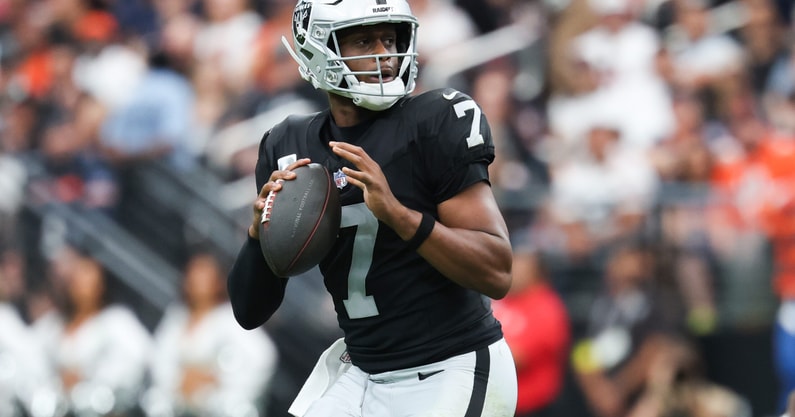 Las Vegas Raiders quarterback Geno Smith