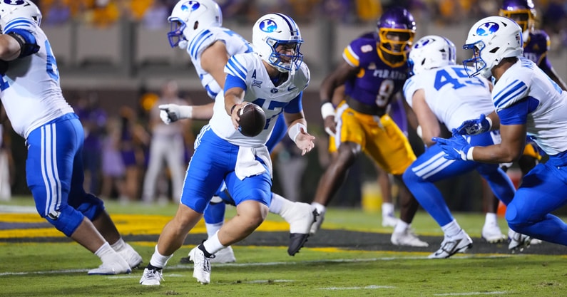 BYU quarterback Bear Bachmeier