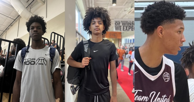 Kentucky Targets Obinna Ekezie Jr., Beckham Black, and C.J. Rosser (Photos via KSR)