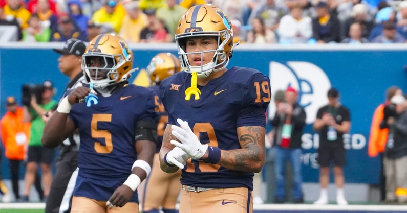 West Virginia defensive back Nick Taylor