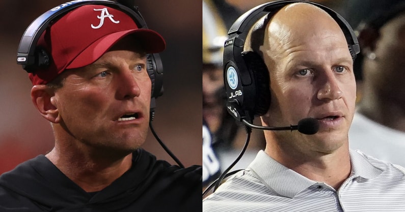 Alabama HC Kalen DeBoer, Vanderbilt HC Clark Lea