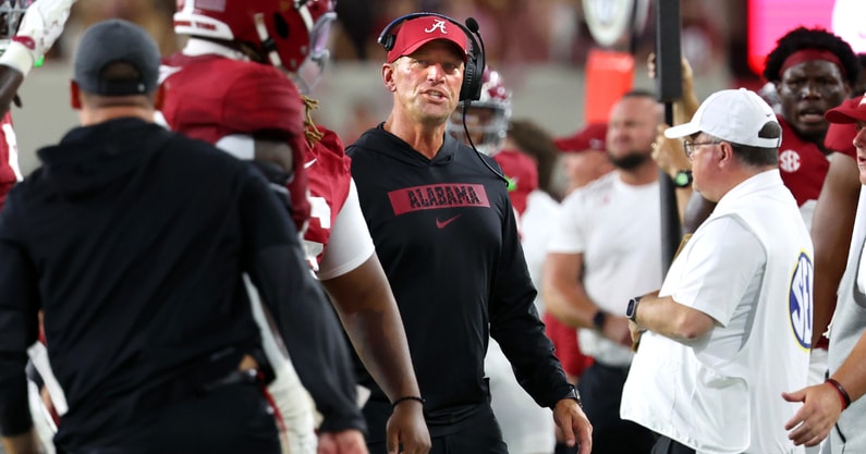 Alabama coach Kalen DeBoer