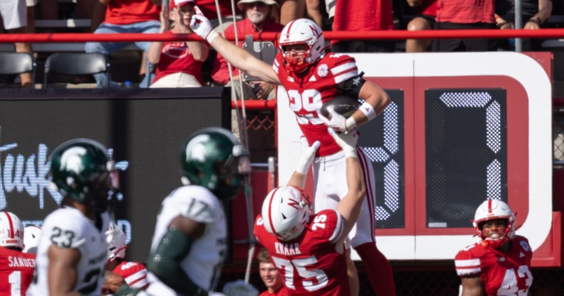 Nebraska football TE Carter Nelson vs. Michigan State