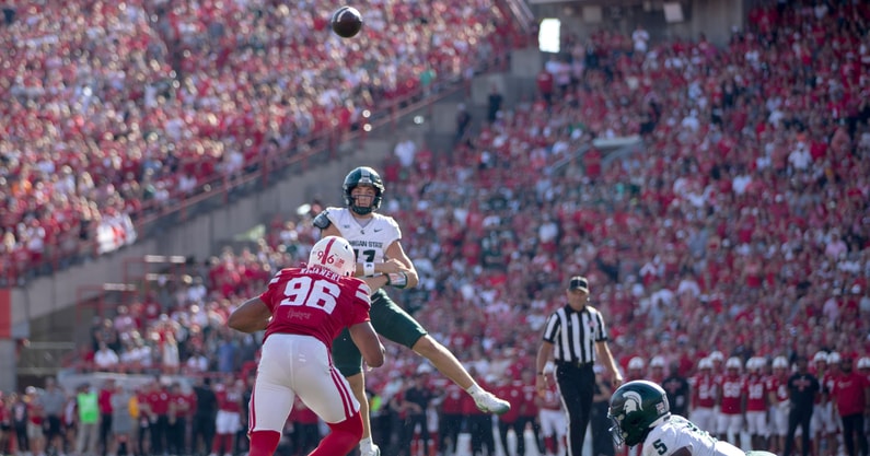 Nebraska football DE Williams Nwaneri vs. Michigan State