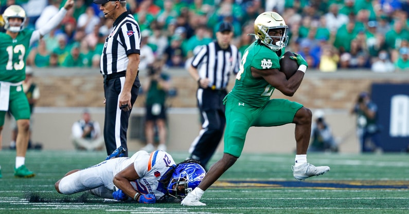 Notre Dame RB Jadarian Price Boise State
