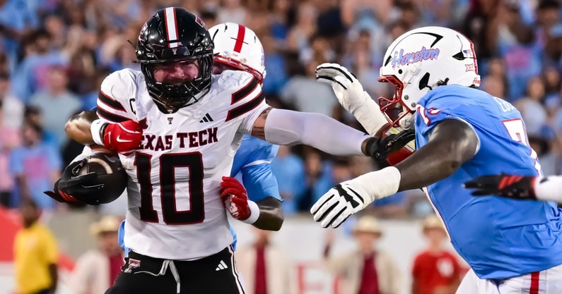 Texas Tech linebacker Jacob Rodriguez (Photo by Steven Leija)
