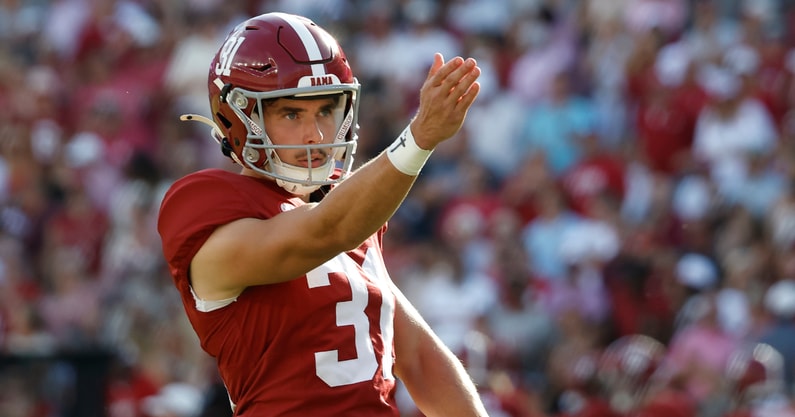 Alabama kicker Conor Talty