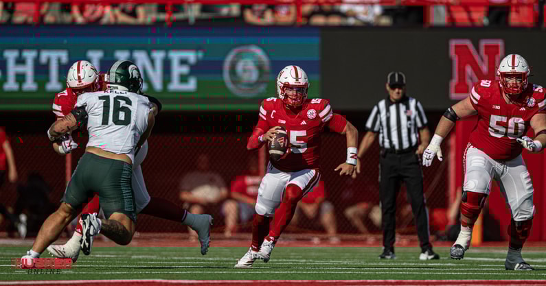 Dylan Raiola Nebraska football Michigan State