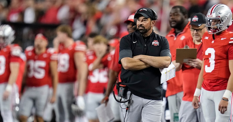 Ryan Day by © Adam Cairns/Columbus Dispatch / USA TODAY NETWORK via Imagn Images