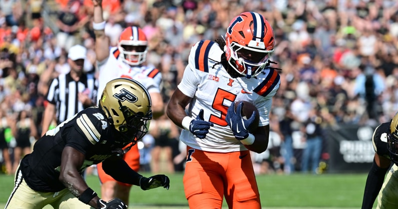 NCAA Football: Illinois at Purdue