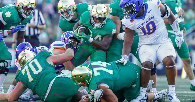 Notre Dame RB Jadarian Price Boise State