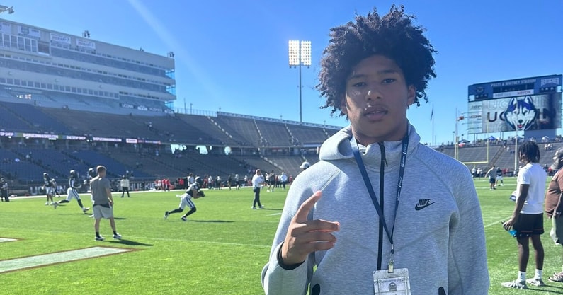 2027 defensive back Kai Sainmervil on his UConn visit