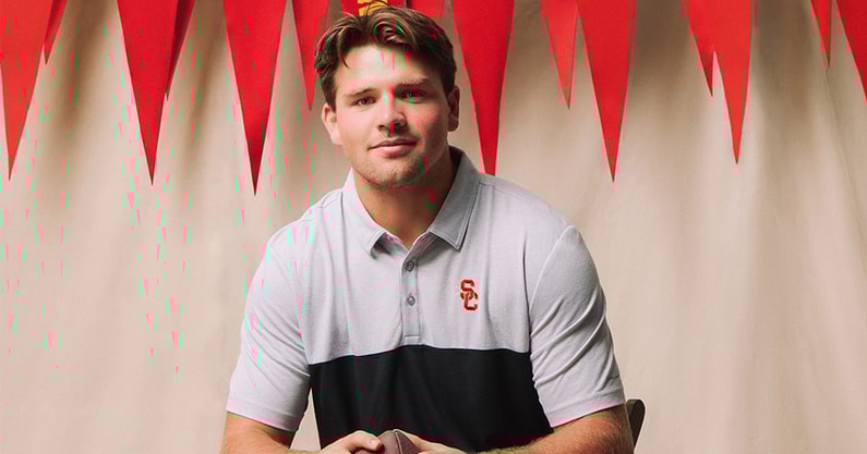 USC TE Walker Lyons for TravisMathew