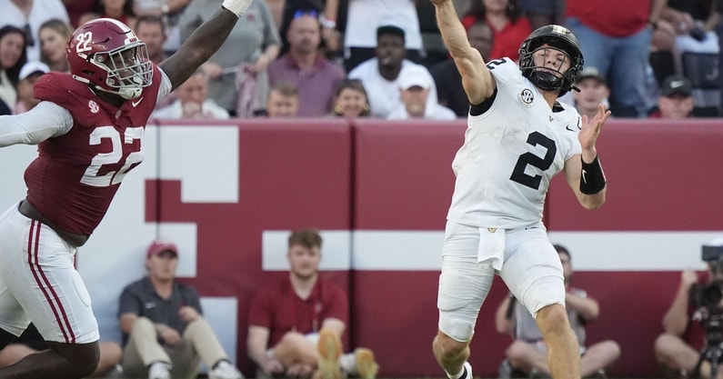 NCAA Football: Vanderbilt at Alabama