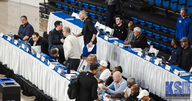 Mark Pope meets with NBA scouts following Kentucky MBB Pro Day | Aaron Perkins, Kentucky Sports Radio