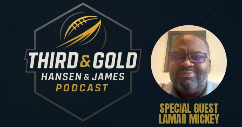 Lamar Mickey father of Notre Dame CB Jaden Mickey