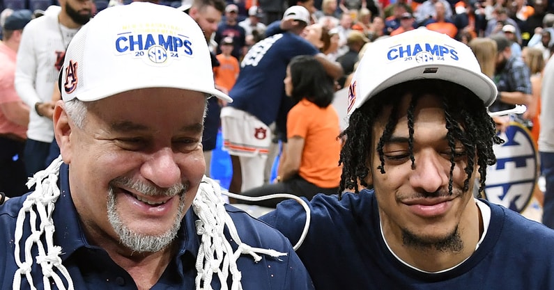 Former Auburn HC Bruce Pearl and guard Chad Baker-Mazara
