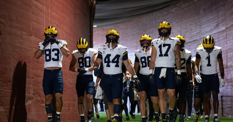 Michigan football tunnel
