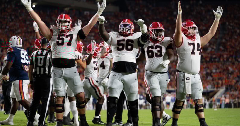 Georgia offensive line Auburn