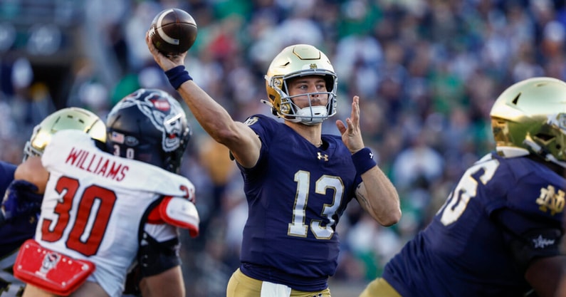 Notre Dame QB CJ Carr NC State