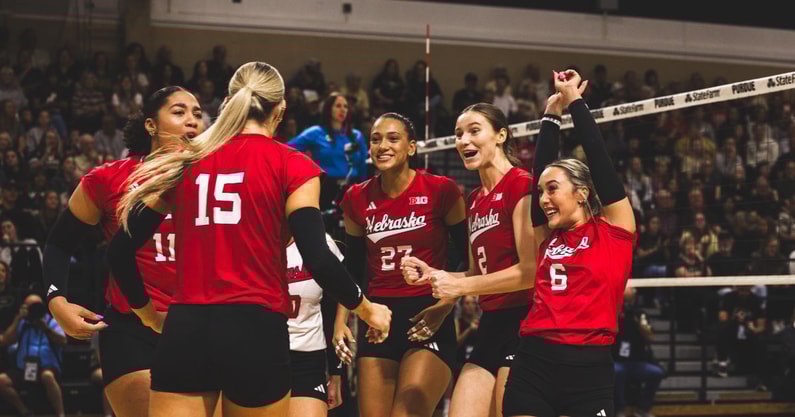 Nebraska volleyball vs Purdue