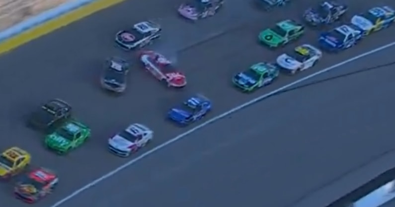 Ty Gibbs Las Vegas wreck