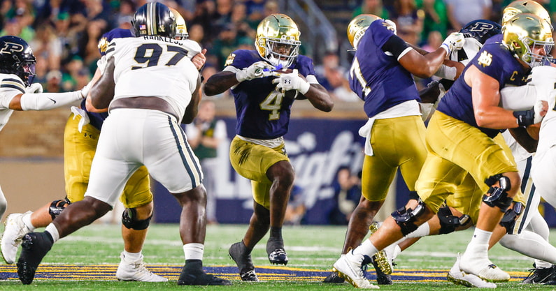 Notre Dame RB Jeremiyah Love Purdue