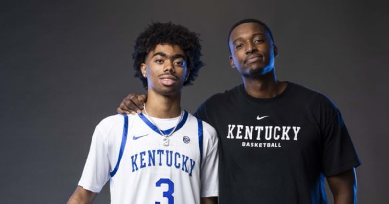 Reese Alston on Kentucky Visit (Photo via UK Athletics)