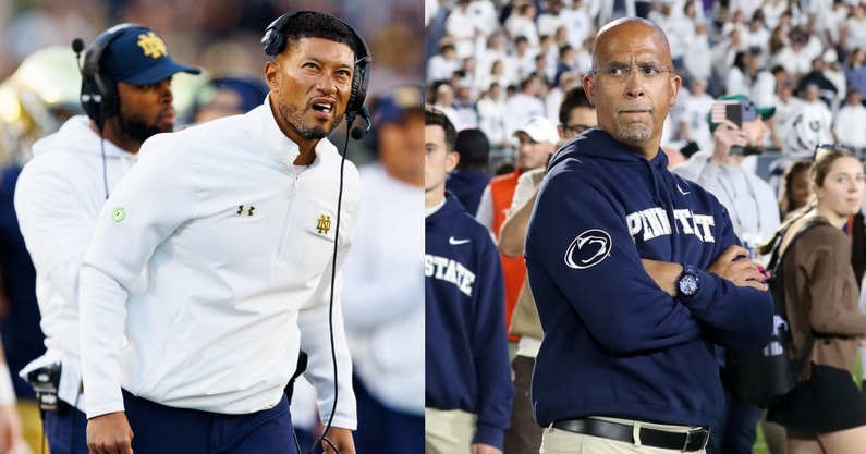 Marcus Freeman, Notre Dame. James Franklin, Penn State