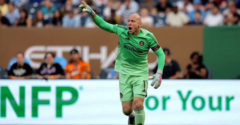 South Carolina soccer legend Brad Guzan with Atlanta United in the MLS. Photo by: Brad Penner-Imagn Images
