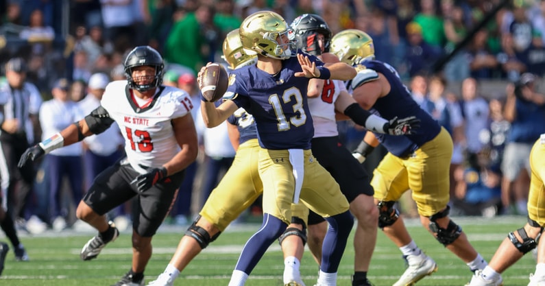 Notre Dame QB CJ Carr NC State