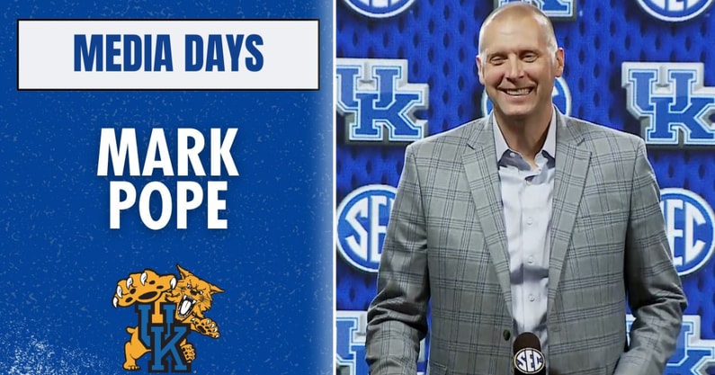 Mark Pope at SEC Media Days