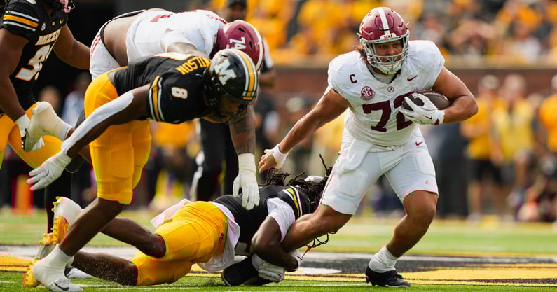 Alabama OL Parker Brailsford