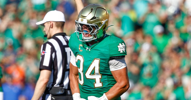 Notre Dame LB Drayk Bowen Boise State