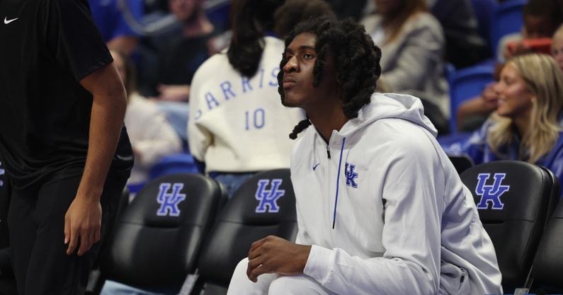 Kentucky forward Jayden Quaintance at Big Blue Madness - Dr. Michael Huang, Kentucky Sports Radio