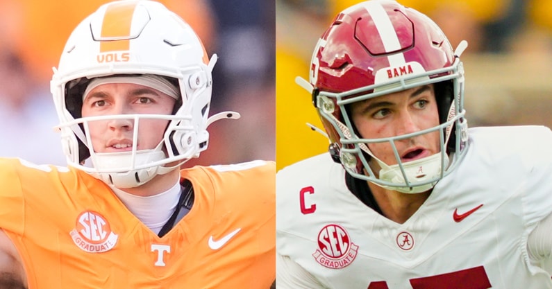 Tennessee QB Joey Aguilar, Alabama QB Ty Simpson