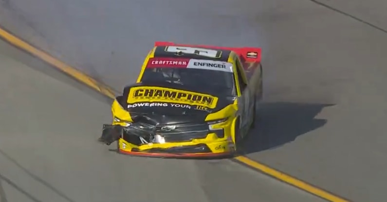 NASCAR Playoffs Truck Series Talladega wreck