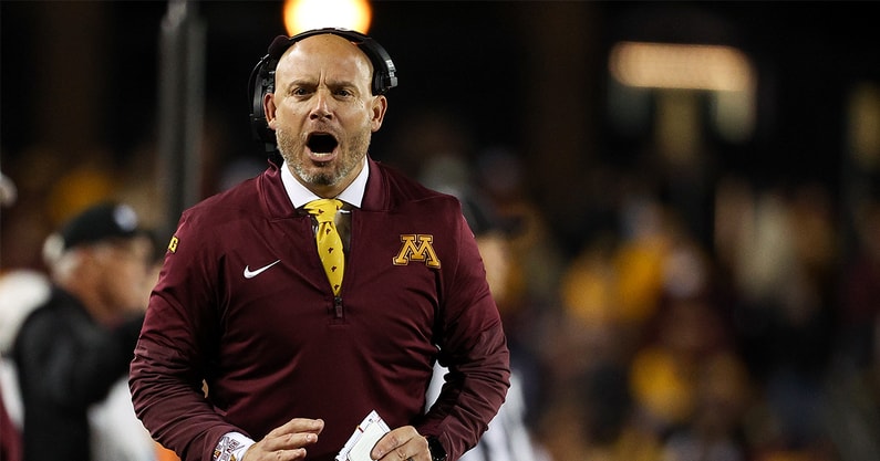 Minnesota storms field after win over Nebraska