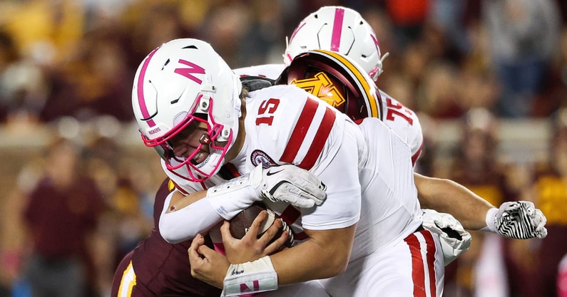 Nebraska football QB Dylan Raiola vs. Minnesota