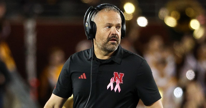 Nebraska football coach Matt Rhule vs. Minnesota