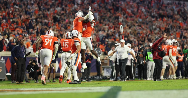 UVa football celebration